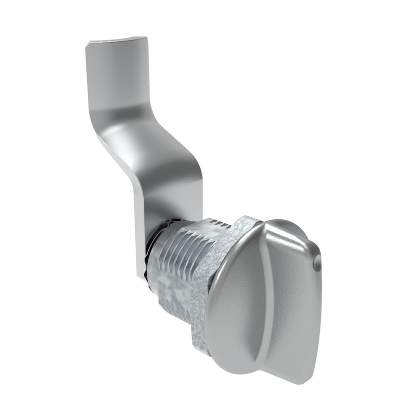 SOUTHCO Quarter-Turn Cam Latch, Short wing, 38mm (1.50 in) Grip, Not Sealed, Zinc Alloy, Chrome Plated, Bright [E5-2-111-160]