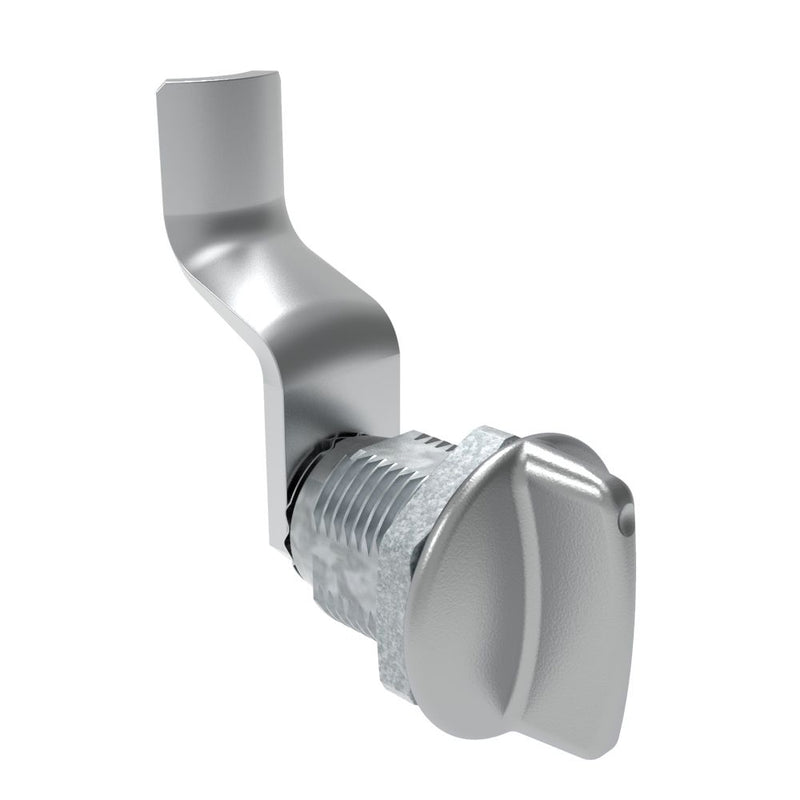 SOUTHCO Quarter-Turn Cam Latch, Short wing, 40mm (1.57 in) Grip, Not Sealed, Zinc Alloy, Chrome Plated, Bright [E5-2-111-170]