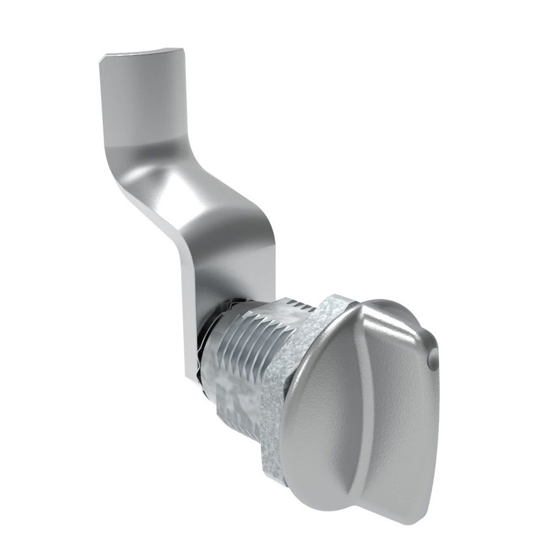 SOUTHCO Quarter-Turn Cam Latch, Short wing, 42mm (1.65 in) Grip, Not Sealed, Zinc Alloy, Chrome Plated, Bright [E5-2-111-180]