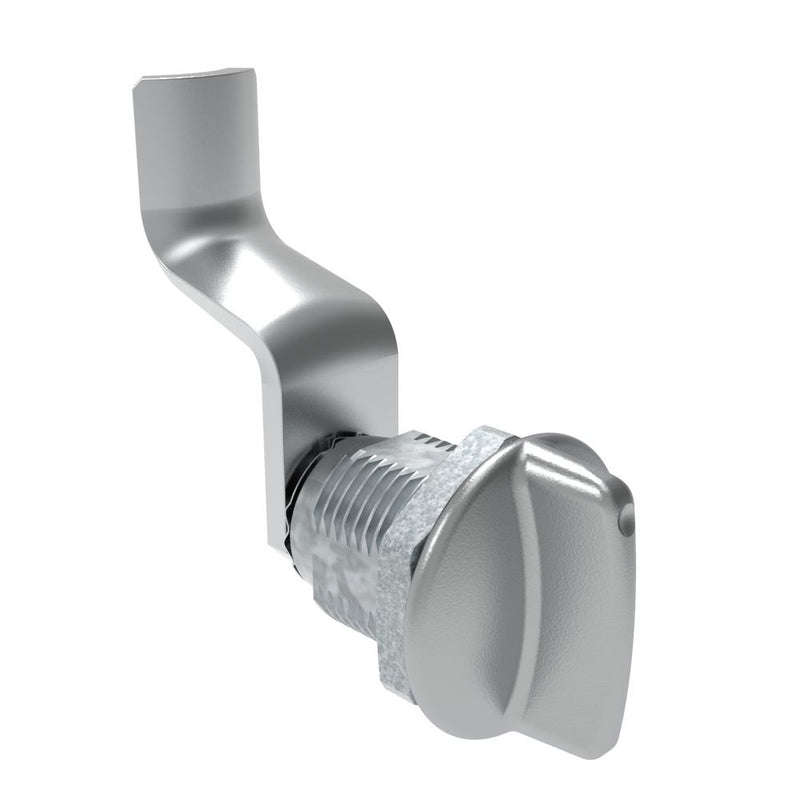 SOUTHCO Quarter-Turn Cam Latch, Short wing, 44mm (1.73 in) Grip, Not Sealed, Zinc Alloy, Chrome Plated, Bright [E5-2-111-190]