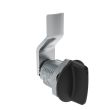 SOUTHCO Quarter-Turn Cam Latch, Short wing, 12mm (.47 in) Grip, Not Sealed, Zinc Alloy, Powder Coat, Black [E5-2-115-030]