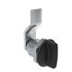 SOUTHCO Quarter-Turn Cam Latch, Short wing, 12mm (.47 in) Grip, Sealed, Zinc Alloy, Powder Coat, Black [E5-2-115-031]