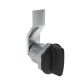 SOUTHCO Quarter-Turn Cam Latch, Short wing, 14mm (.55 in) Grip, Not Sealed, Zinc Alloy, Powder Coat, Black [E5-2-115-040]