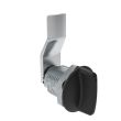 SOUTHCO Quarter-Turn Cam Latch, Short wing, 16mm (.63 in) Grip, Not Sealed, Zinc Alloy, Powder Coat, Black [E5-2-115-050]