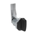 SOUTHCO Quarter-Turn Cam Latch, Short wing, 24mm (.94 in) Grip, Not Sealed, Zinc Alloy, Powder Coat, Black [E5-2-115-090]