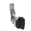 SOUTHCO Quarter-Turn Cam Latch, Short wing, 26mm (1.02 in) Grip, Sealed, Zinc Alloy, Powder Coat, Black [E5-2-115-101]