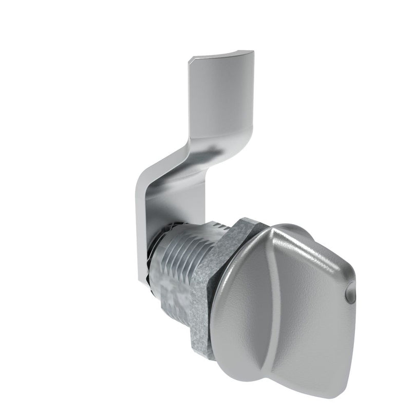 SOUTHCO Quarter-Turn Cam Latch, Tall wing, 8mm (.31 in) Grip, Sealed, Zinc Alloy, Chrome Plated, Bright [E5-2-121-011]