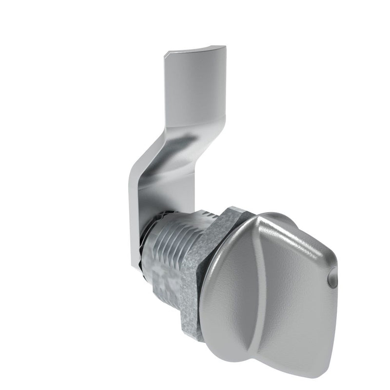 SOUTHCO Quarter-Turn Cam Latch, Tall wing, 12mm (.47 in) Grip, Sealed, Zinc Alloy, Chrome Plated, Bright [E5-2-121-031]