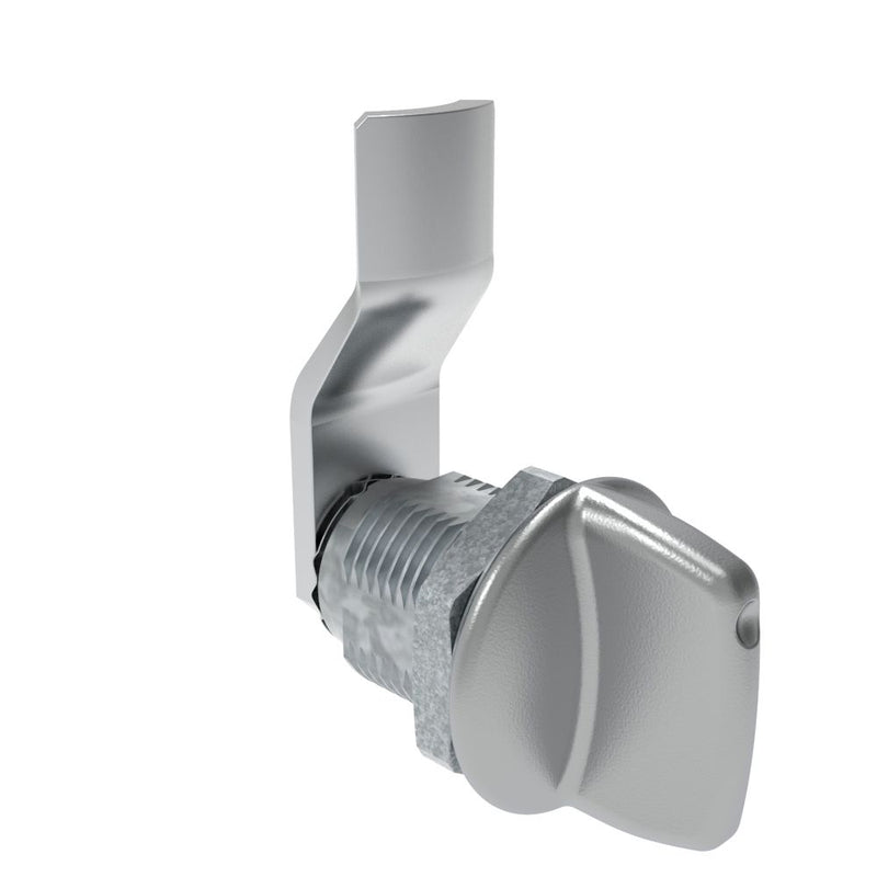 SOUTHCO Quarter-Turn Cam Latch, Tall wing, 14mm (.55 in) Grip, Not Sealed, Zinc Alloy, Chrome Plated, Bright [E5-2-121-040]