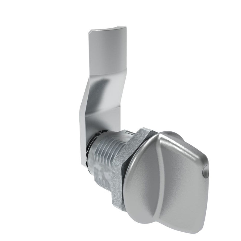 SOUTHCO Quarter-Turn Cam Latch, Tall wing, 18mm (.71 in) Grip, Sealed, Zinc Alloy, Chrome Plated, Bright [E5-2-121-061]