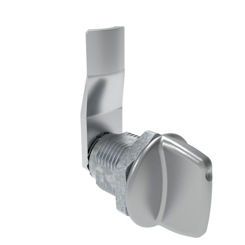 SOUTHCO Quarter-Turn Cam Latch, Tall wing, 20mm (.79 in) Grip, Not Sealed, Zinc Alloy, Chrome Plated, Bright [E5-2-121-070]