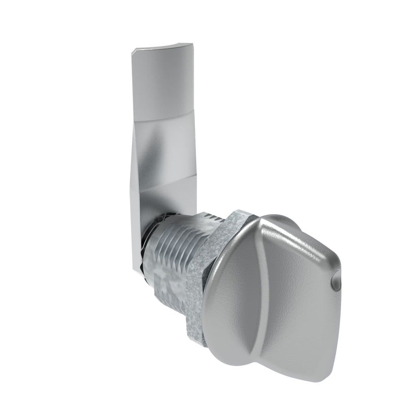 SOUTHCO Quarter-Turn Cam Latch, Tall wing, 22mm (.87 in) Grip, Not Sealed, Zinc Alloy, Chrome Plated, Bright [E5-2-121-080]