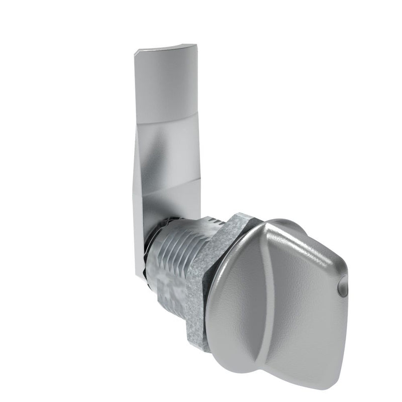 SOUTHCO Quarter-Turn Cam Latch, Tall wing, 22mm (.87 in) Grip, Sealed, Zinc Alloy, Chrome Plated, Bright [E5-2-121-081]
