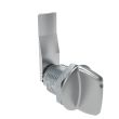 SOUTHCO Quarter-Turn Cam Latch, Tall wing, 24mm (.94 in) Grip, Not Sealed, Zinc Alloy, Chrome Plated, Bright [E5-2-121-090]
