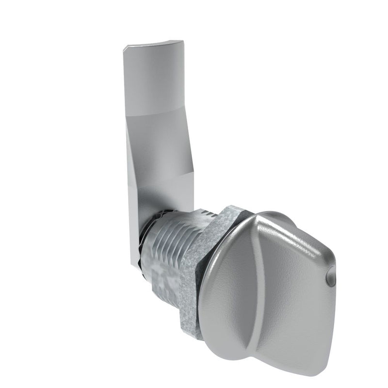 SOUTHCO Quarter-Turn Cam Latch, Tall wing, 24mm (.94 in) Grip, Sealed, Zinc Alloy, Chrome Plated, Bright [E5-2-121-091]