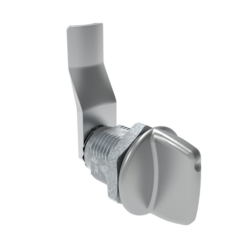SOUTHCO Quarter-Turn Cam Latch, Tall wing, 28mm (1.10 in) Grip, Sealed, Zinc Alloy, Chrome Plated, Bright [E5-2-121-111]