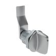 SOUTHCO Quarter-Turn Cam Latch, Tall wing, 28mm (1.10 in) Grip, Sealed, Zinc Alloy, Chrome Plated, Bright [E5-2-121-111]
