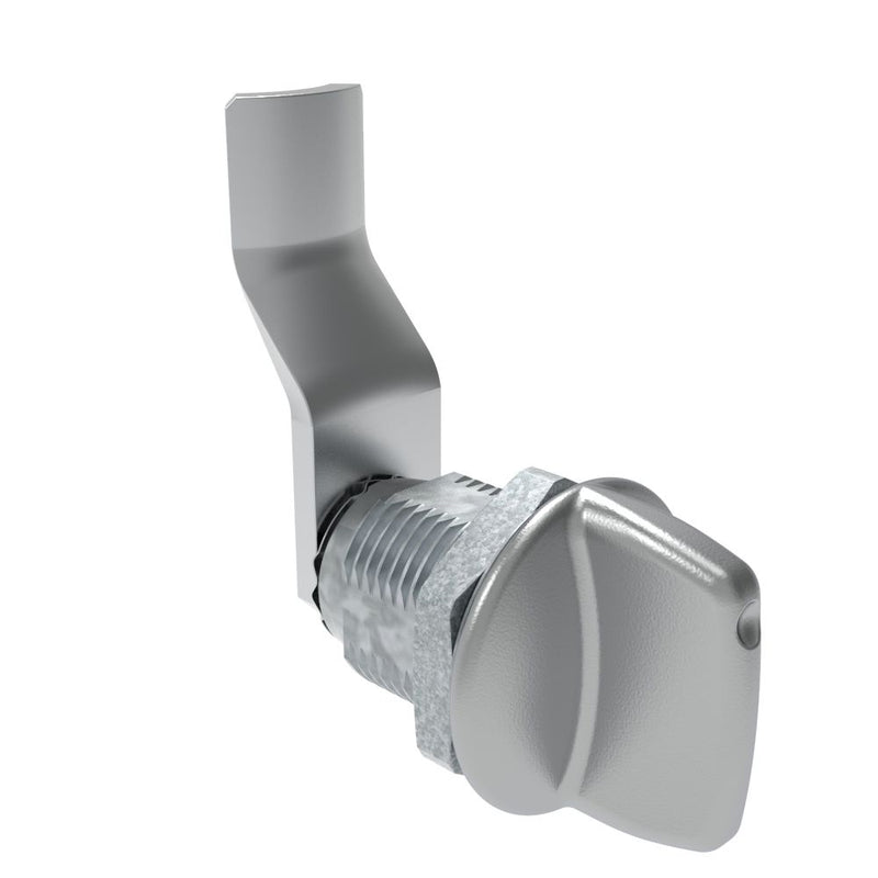 SOUTHCO Quarter-Turn Cam Latch, Tall wing, 32mm (1.25 in) Grip, Not Sealed, Zinc Alloy, Chrome Plated, Bright [E5-2-121-130]