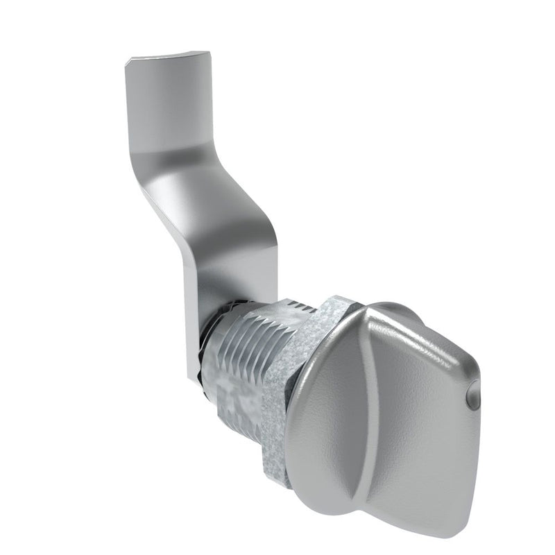 SOUTHCO Quarter-Turn Cam Latch, Tall wing, 36mm (1.42 in) Grip, Not Sealed, Zinc Alloy, Chrome Plated, Bright [E5-2-121-150]