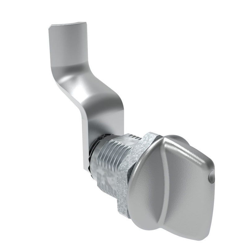 SOUTHCO Quarter-Turn Cam Latch, Tall wing, 40mm (1.57 in) Grip, Not Sealed, Zinc Alloy, Chrome Plated, Bright [E5-2-121-170]