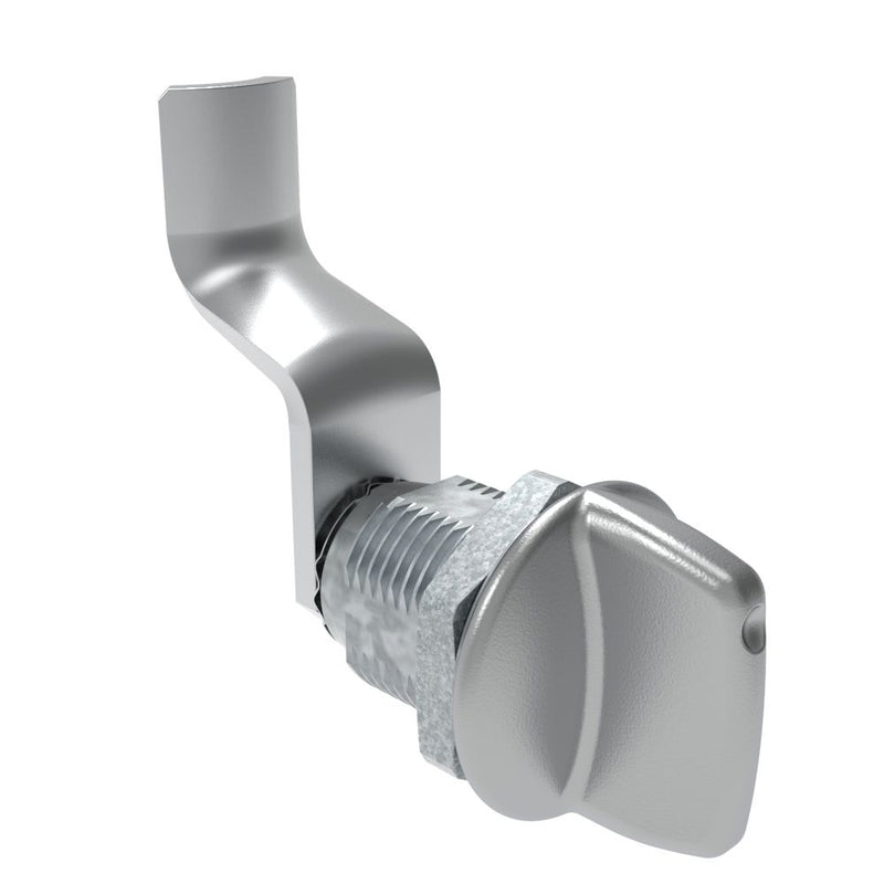 SOUTHCO Quarter-Turn Cam Latch, Tall wing, 42mm (1.65 in) Grip, Not Sealed, Zinc Alloy, Chrome Plated, Bright [E5-2-121-180]