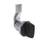 SOUTHCO Quarter-Turn Cam Latch, Tall wing, 16mm (.63 in) Grip, Not Sealed, Zinc Alloy, Powder Coat, Black [E5-2-125-050]