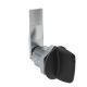SOUTHCO Quarter-Turn Cam Latch, Tall wing, 22mm (.87 in) Grip, Sealed, Zinc Alloy, Powder Coat, Black [E5-2-125-081]