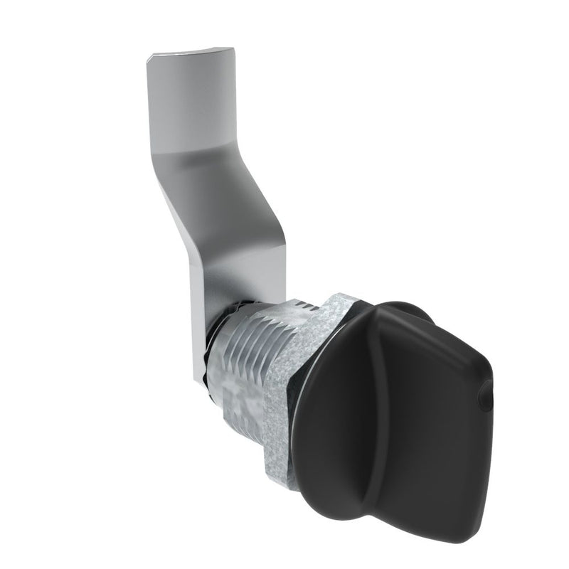 SOUTHCO Quarter-Turn Cam Latch, Tall wing, 32mm (1.25 in) Grip, Sealed, Zinc Alloy, Powder Coat, Black [E5-2-125-131]