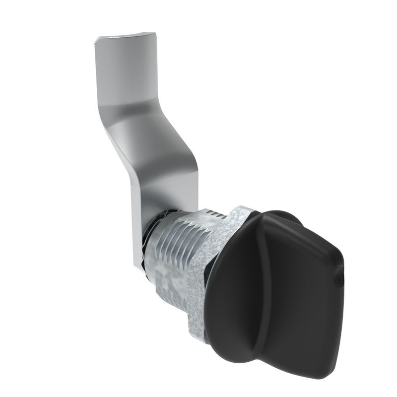 SOUTHCO Quarter-Turn Cam Latch, Tall wing, 34mm (1.34 in) Grip, Not Sealed, Zinc Alloy, Powder Coat, Black [E5-2-125-140]