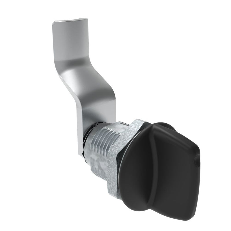 SOUTHCO Quarter-Turn Cam Latch, Tall wing, 36mm (1.42 in) Grip, Sealed, Zinc Alloy, Powder Coat, Black [E5-2-125-151]