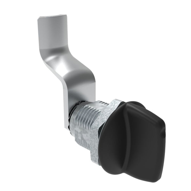 SOUTHCO Quarter-Turn Cam Latch, Tall wing, 40mm (1.57 in) Grip, Not Sealed, Zinc Alloy, Powder Coat, Black [E5-2-125-170]