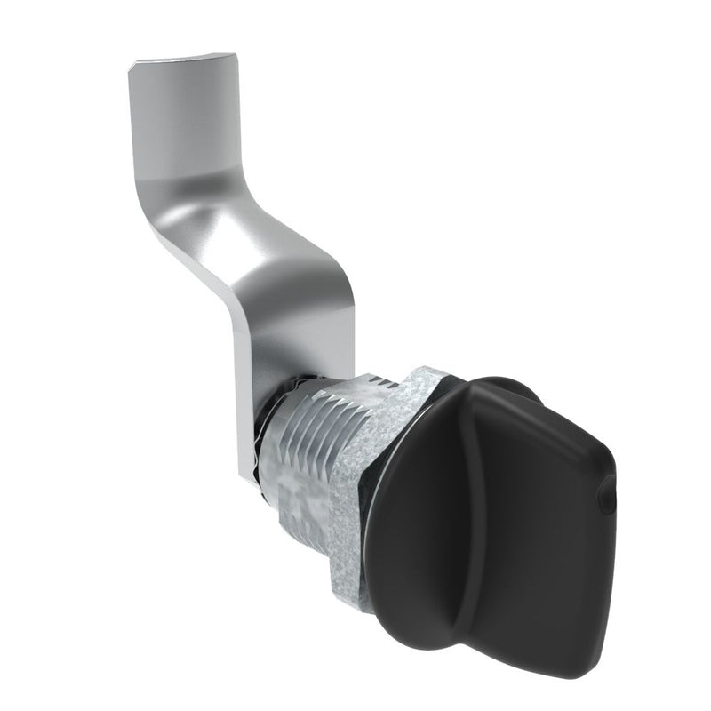 SOUTHCO Quarter-Turn Cam Latch, Tall wing, 42mm (1.65 in) Grip, Sealed, Zinc Alloy, Powder Coat, Black [E5-2-125-181]