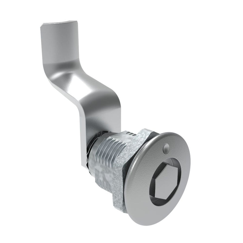 SOUTHCO Quarter-Turn Cam Latch, Bellcore 216, 44mm (1.73 in) Grip, Sealed, Zinc Alloy, Chrome Plated, Bright [E5-2-131-191]