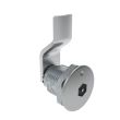 SOUTHCO Quarter-Turn Cam Latch, Bellcore Electronics, 10mm (.39 in) Grip, Not Sealed, Zinc Alloy, Chrome Plated, Bright [E5-2-191-020]