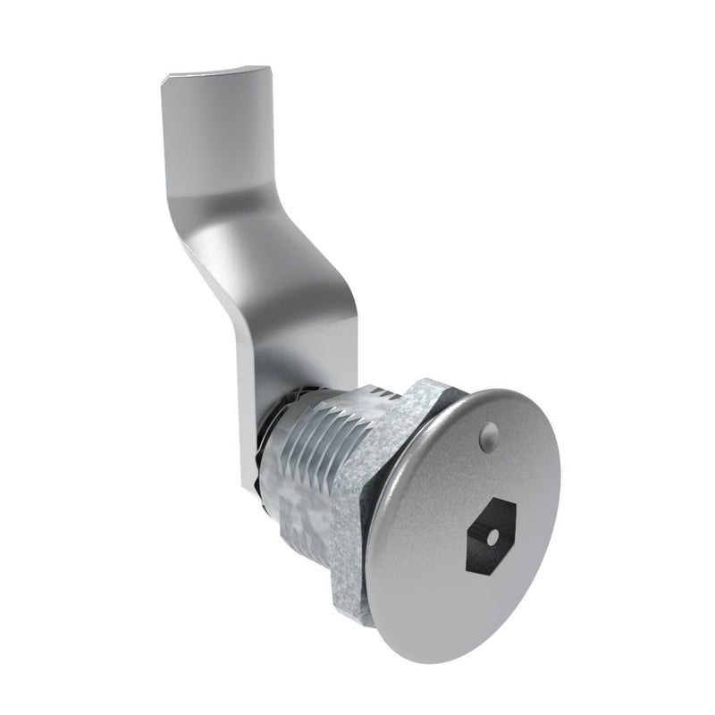 SOUTHCO Quarter-Turn Cam Latch, Bellcore Electronics, 36mm (1.42 in) Grip, Sealed, Zinc Alloy, Chrome Plated, Bright [E5-2-191-151]