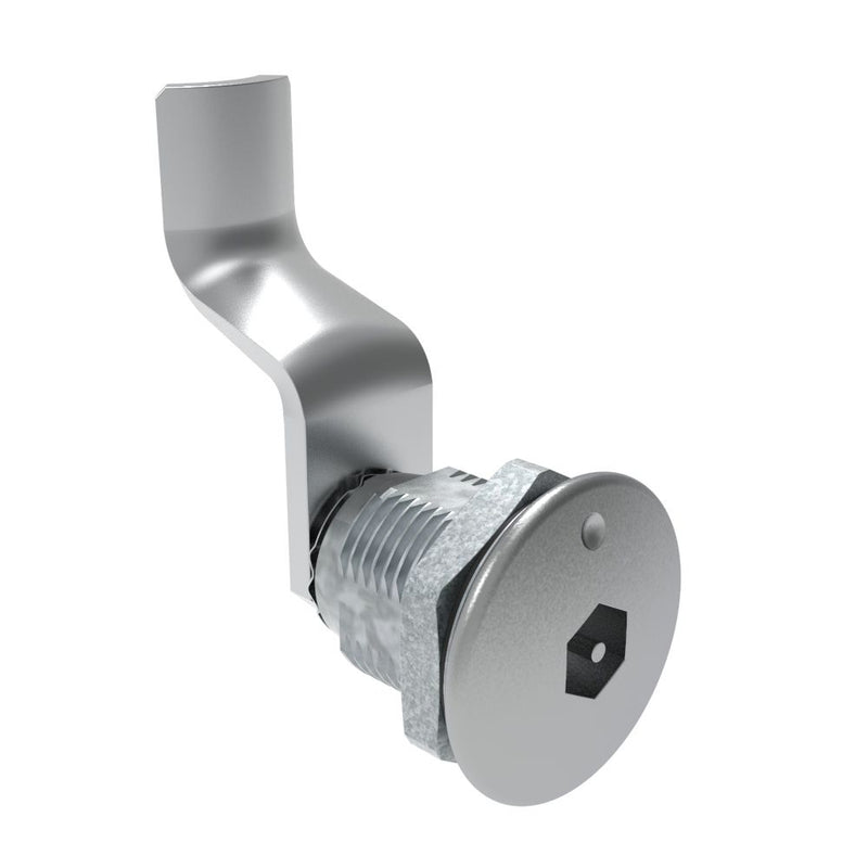 SOUTHCO Quarter-Turn Cam Latch, Bellcore Electronics, 42mm (1.65 in) Grip, Sealed, Zinc Alloy, Chrome Plated, Bright [E5-2-191-181]