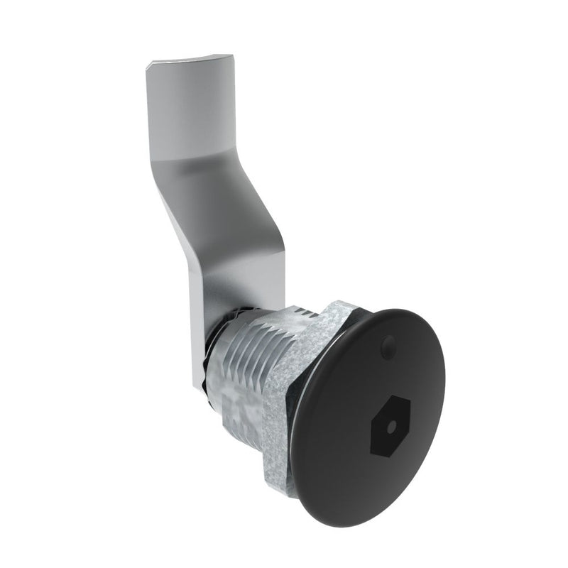 SOUTHCO Quarter-Turn Cam Latch, Bellcore Electronics, 32mm (1.25 in) Grip, Sealed, Zinc Alloy, Powder Coat, Black [E5-2-195-131]