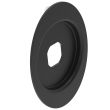 SOUTHCO Quarter-Turn Cam Latch, Flush Cup, Steel, Powder Coat, Black [E5-20-602-5]