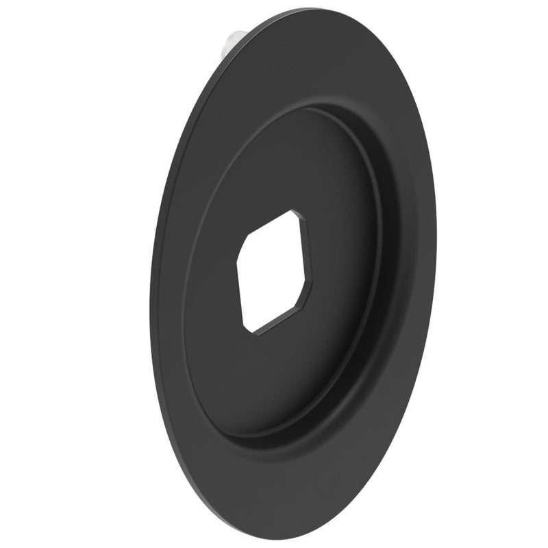 SOUTHCO Quarter-Turn Cam Latch, Flush Cup, Steel, Powder Coat, Black [E5-20-612-5]