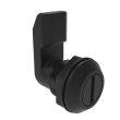 SOUTHCO Quarter-Turn Cam Latch, Slotted Recess, 18mm (.71 in) Grip, Sealed, Nylon, Black [E5-4-003-181]
