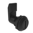 SOUTHCO Quarter-Turn Cam Latch, Slotted Recess, 22mm (.87 in) Grip, Sealed, Nylon, Black [E5-4-003-221]