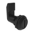 SOUTHCO Quarter-Turn Cam Latch, Slotted Recess, 26mm (1.02 in) Grip, Sealed, Nylon, Black [E5-4-003-261]