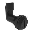 SOUTHCO Quarter-Turn Cam Latch, Slotted Recess, 30mm (1.18 in) Grip, Sealed, Nylon, Black [E5-4-003-301]