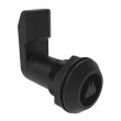 SOUTHCO Quarter-Turn Cam Latch, 8 mm Triangle, 30mm (1.18 in) Grip, Sealed, Nylon, Black [E5-4-033-301]