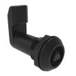 SOUTHCO Quarter-Turn Cam Latch, 8 mm Triangle, 36mm (1.42 in) Grip, Sealed, Nylon, Black [E5-4-033-361]