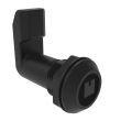 SOUTHCO Quarter-Turn Cam Latch, 8 mm Square, 34mm (1.34 in) Grip, Sealed, Nylon, Black [E5-4-053-341]