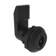 SOUTHCO Quarter-Turn Cam Latch, 3 mm Double Bitted Recess, 18mm (.71 in) Grip, Sealed, Nylon, Black [E5-4-063-181]