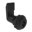 SOUTHCO Quarter-Turn Cam Latch, 3 mm Double Bitted Recess, 25mm (.98 in) Grip, Sealed, Nylon, Black [E5-4-063-251]