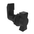 SOUTHCO Quarter-Turn Cam Latch, Wing, 25mm (.98 in) Grip, Sealed, Nylon, Black [E5-4-303-251]