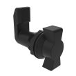 SOUTHCO Quarter-Turn Cam Latch, Wing, 28mm (1.10 in) Grip, Sealed, Nylon, Black [E5-4-303-281]